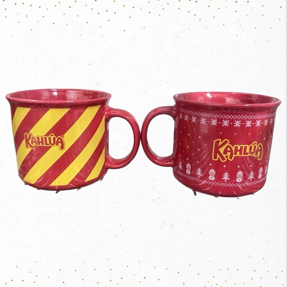 Christmas/Holiday Kahlua Coffee Or Tea Mug Set Of 2 BRAND NEW!! - Picture 2 of 2